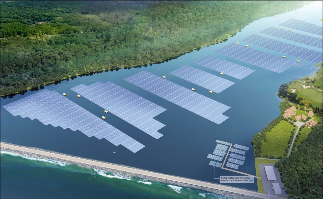 Double-glass modules have been picked for the project due to their suitability for hot and humid environments. Image: Sembcorp.