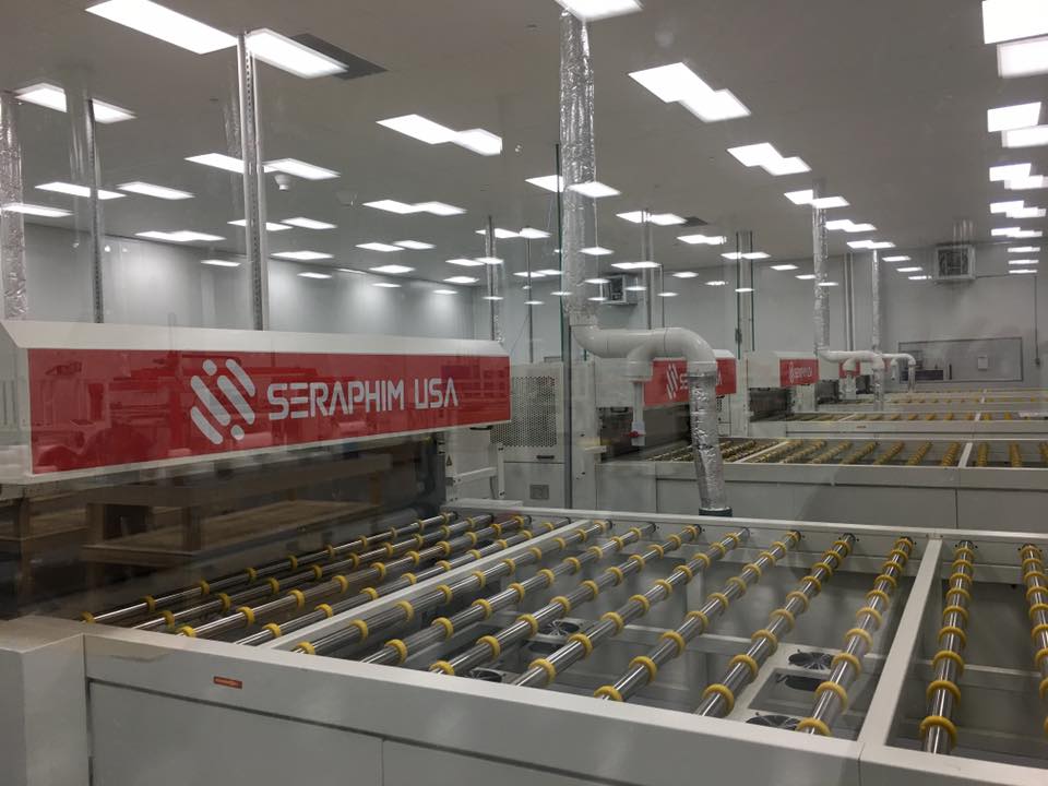 Seraphim Solar USA said that it was ramping module assembly capacity from 160MW per annum to 360MW at its highly-automated facility in Jackson, Mississippi. Image: Seraphim Solar