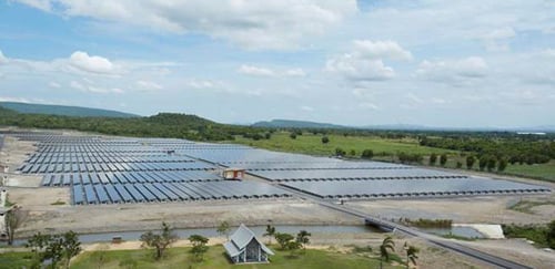 Sharp's 10.3MW PV plant in Lopburi, Thailand. Image: Sharp.