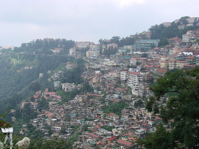 Shimla, the mountainous capital of Himachal Pradesh. Flickr: Watchsmart