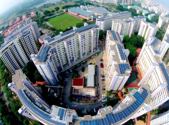 The rooftop projects will involve installation of around 170,000 bifacial PV modules. Credit: Sunseap