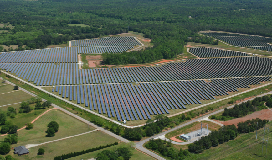 The Social Circle solar farm, one of Silicon Ranch's developments in Georgia. 