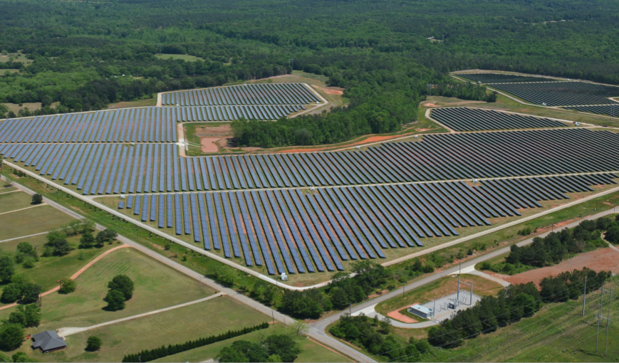 The Social Circle solar farm, one of Silicon Ranch's developments in Georgia.