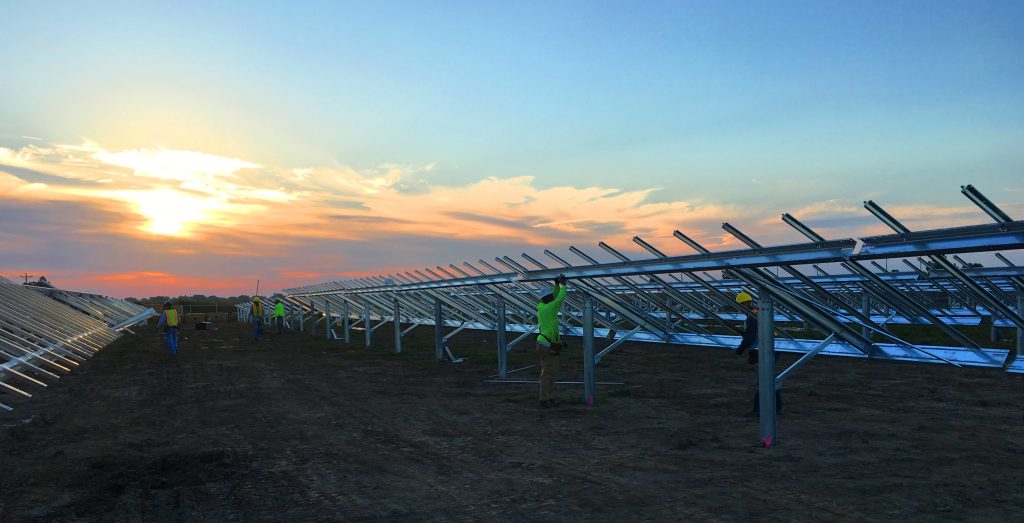 The 58MW PV project  has been developed and managed by Inovateus Solar. Image: Solar FlexRack