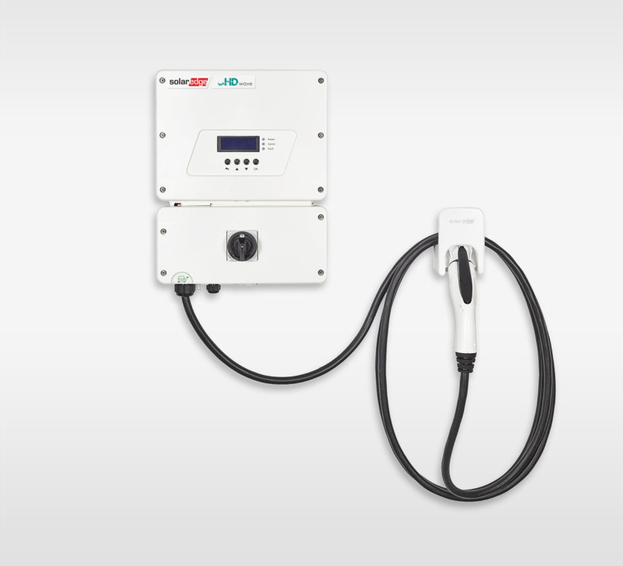 SolarEdge's inverter with an integrated EV charger. Source: SolarEdge