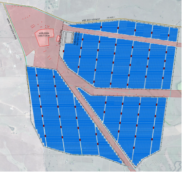 The Solar Plant layout: Credit: SolarQ