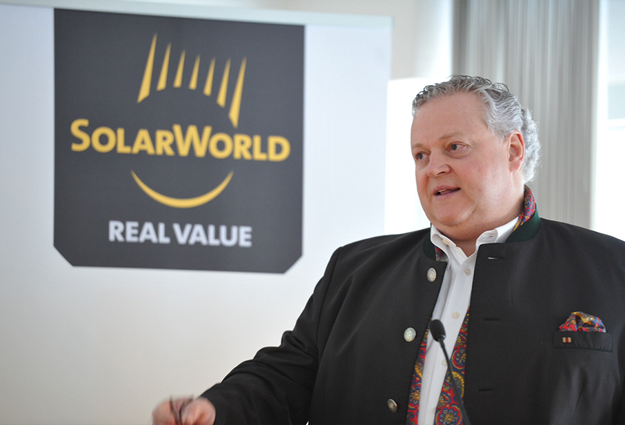 The two bonds were expected to run through until 2019 and had a value of around €178.6 million, according to SolarWorld’s 2016 annual report. Image: SolarWorld
