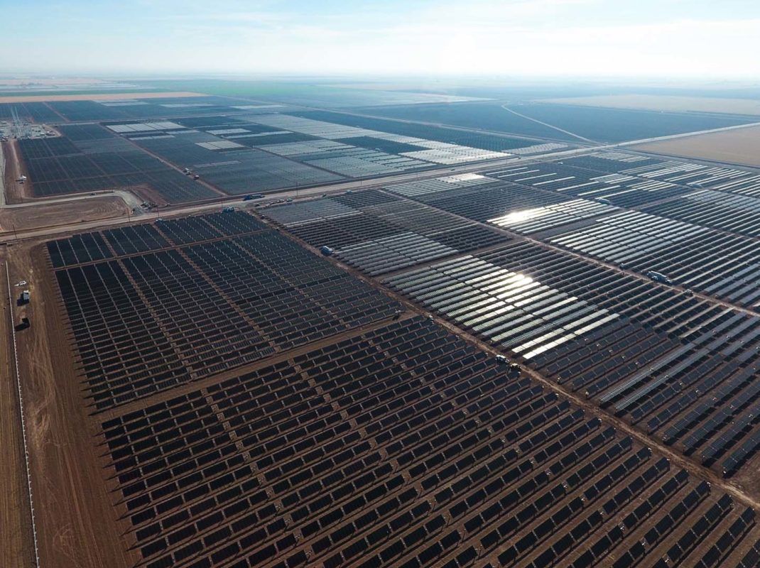 The Midway II solar project, sited on 320-acres northwest of Calipatria, California. Source: Solar Frontier