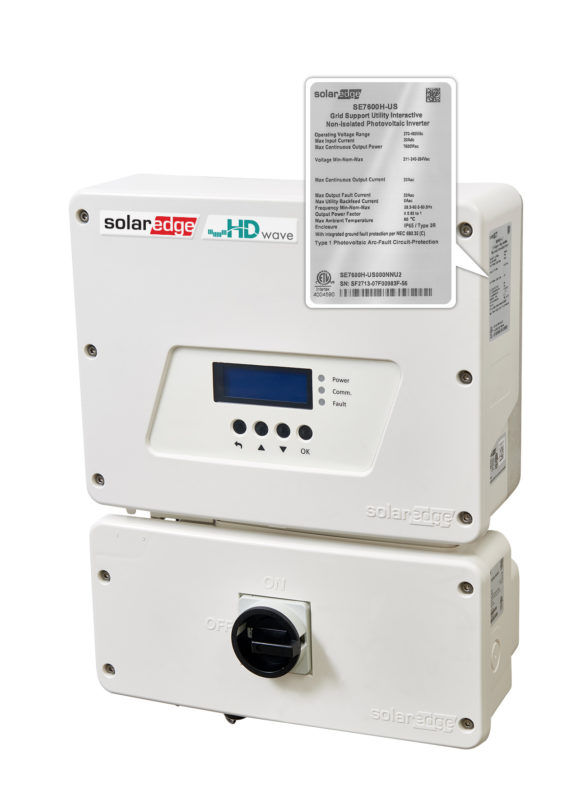 SolarEdge noted that its US range of inverters would be labelled for compliance as a ‘Grid Support Utility Interactive Inverter and would provide smart inverter features to PV system owners and utilities. Image: SolarEdge Technologies