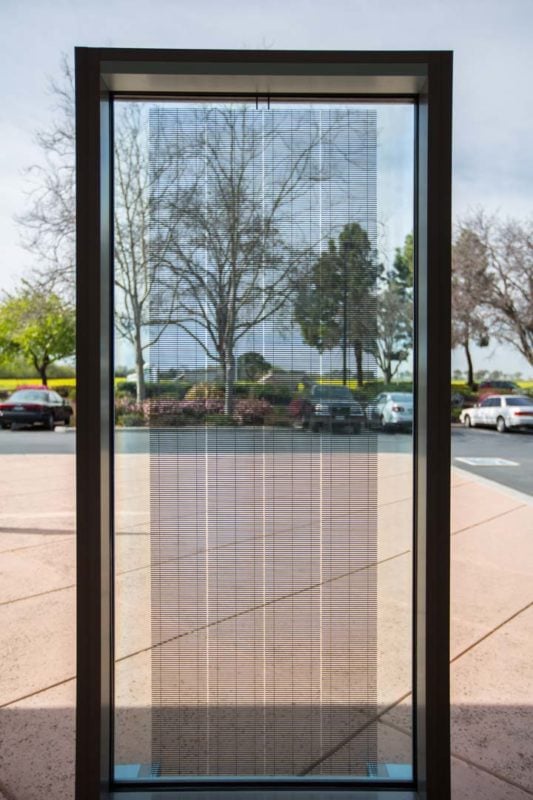 Solaria’s unique solar cell process technology has allowed the company to develop vision glass that can be used in locations not typically associated with solar panels. Image: Solaria Corp