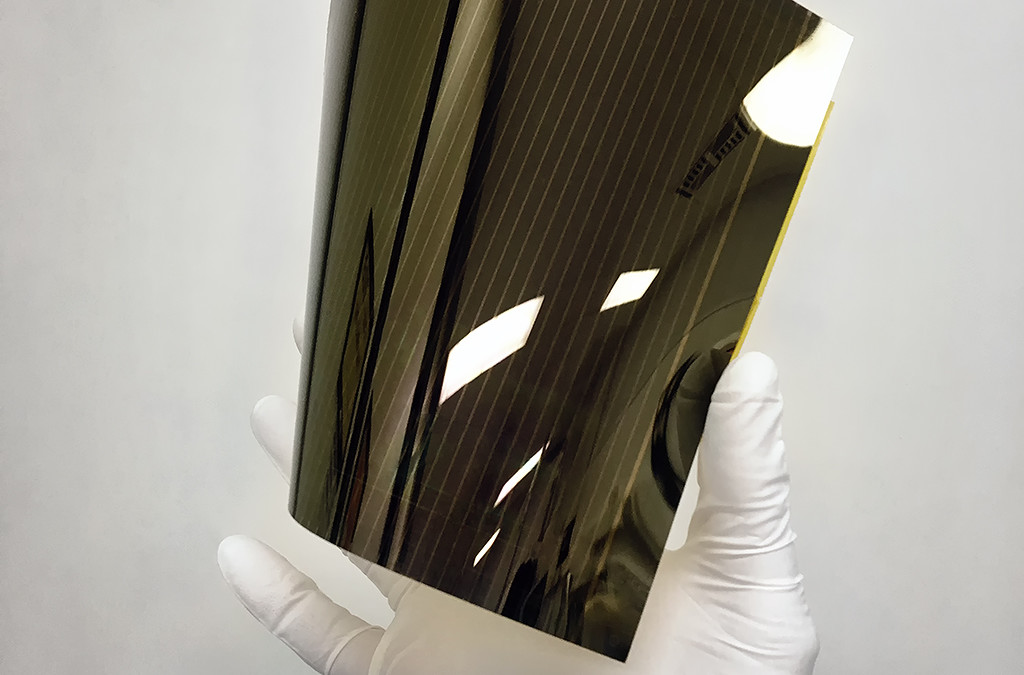 The largest module of 160 cm2 achieved an aperture stabilized efficiency of 10.1%. Image: Solliance