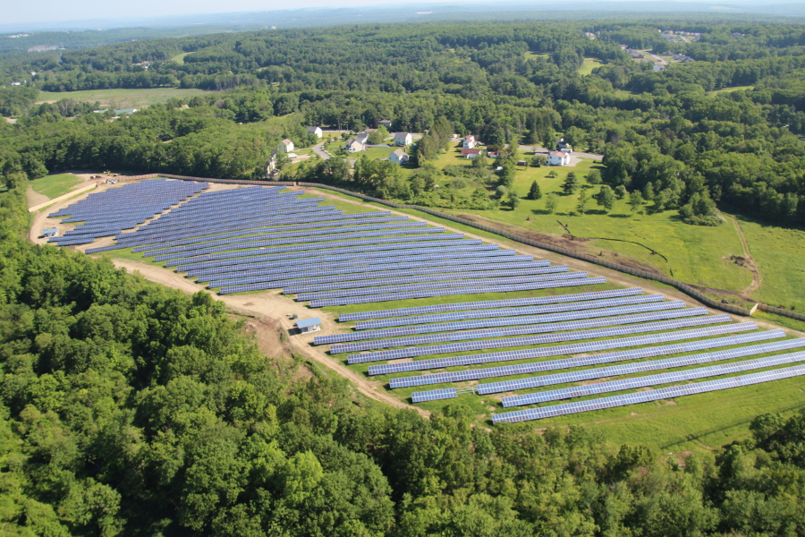 Existing solar farm in Sterling, Massachusetts. Image: Community Energy Inc. 