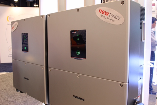 Sungrow recently launched the first 1500VDC string inverter. Image: Sungrow