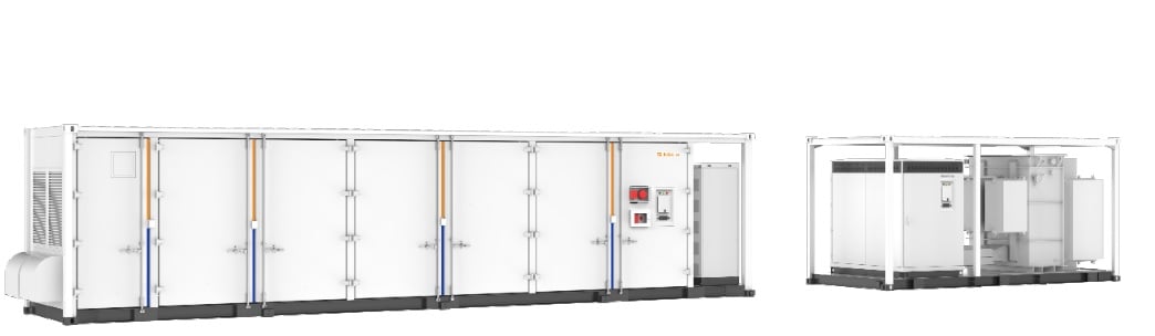 Sungrow has launched its latest ST3727KWH(L)-D1250HV+SG3125HV-MV DC-coupling solution for utility-scale PV power plants across Europe that require EES now or in the future. Image: Sungrow