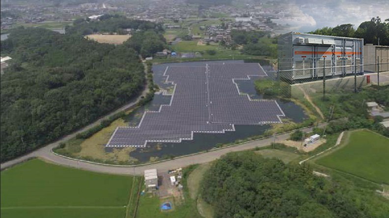 Sungrow has also supplied inverters to a 1.5MW FPV plant in Mitakabe, Japan, which provides power for Shikoku Electric Power Co. Image: Sungrow