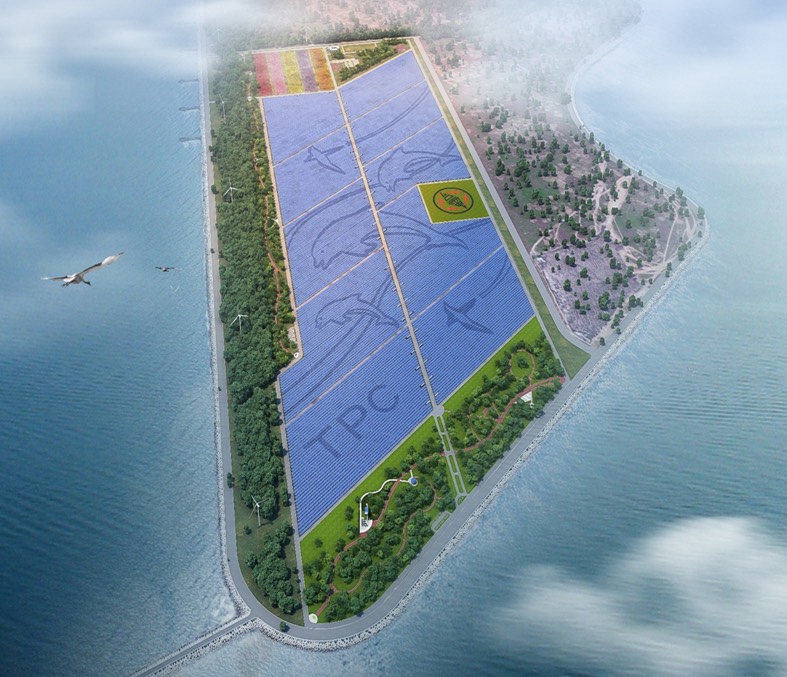 The 100MW Changhua project will show dolphins images from above. Credit: Taipower