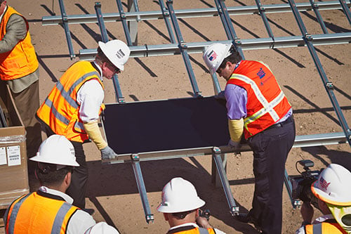 he installation, located near Seeley in California's Imperial Valley, can generate enough power for approximately 55,000 homes. Image: Tenaska