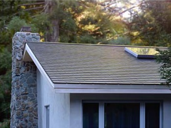 Tesla's solar tiles installed on Tesla executives home. Image: Tesla