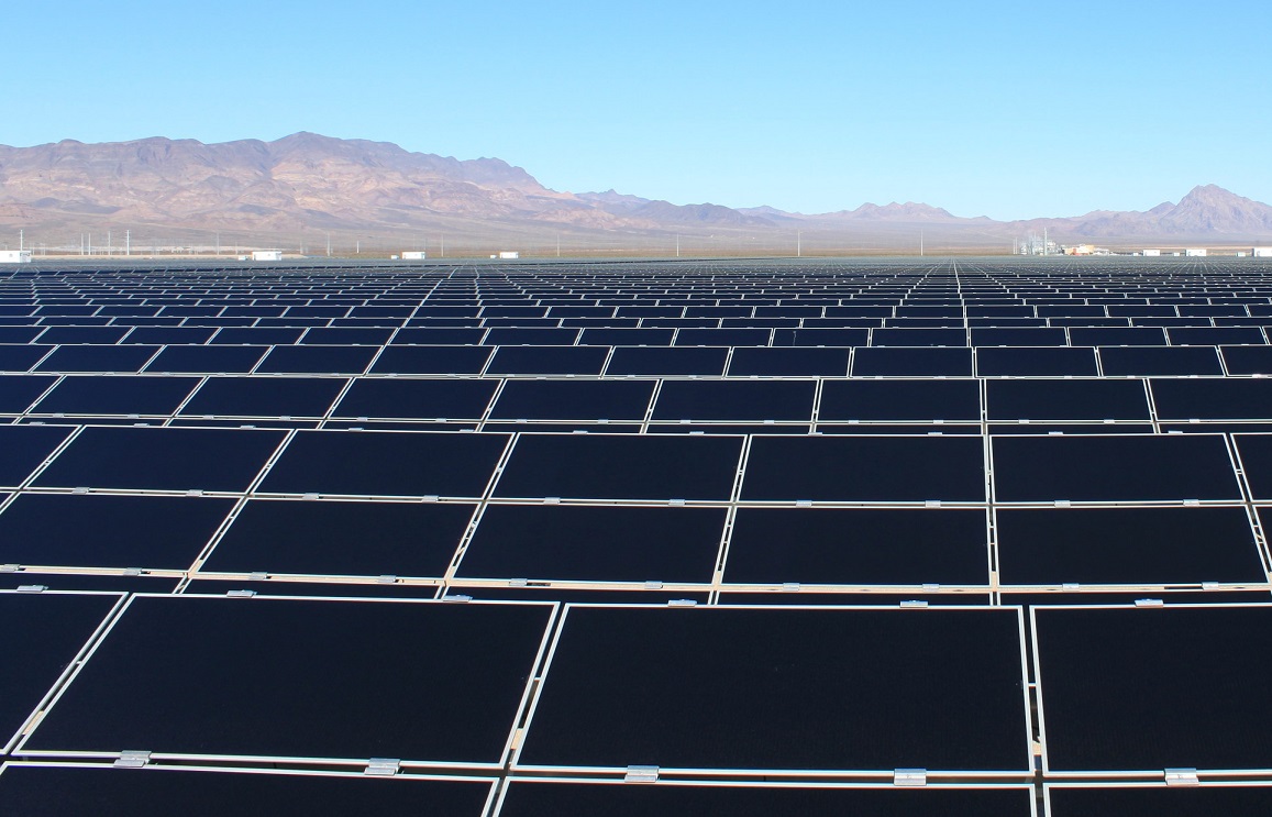 The Copper Mountain solar project in Nevada features BOS products from Shoals. Image: Sempra US Gas & Power.
