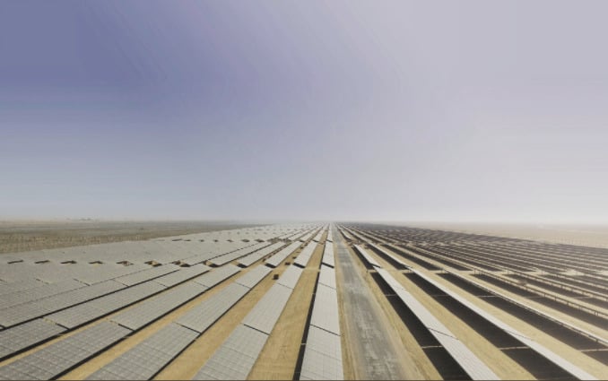 The deal brings China's Belt and Road Initiative closer to developer of PV plants, including a 165.5MW project in Egypt (Credit: ACWA Power)