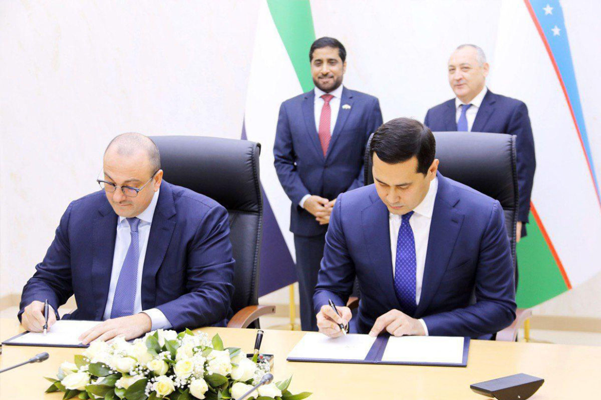 The PPA inked in capital Tashkent commits Masdar to designing, financing, building and running the 100MW project in the Navoiy region (image credit: Masdar)