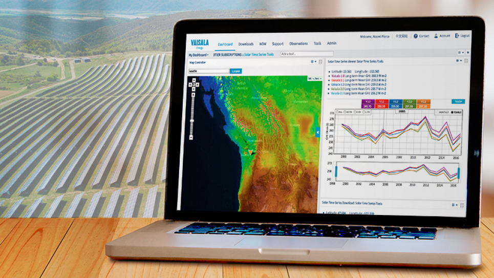 Vaisala is supplying project operators with highly accurate short-term generation forecasts and performance optimization services. Image: Viasala