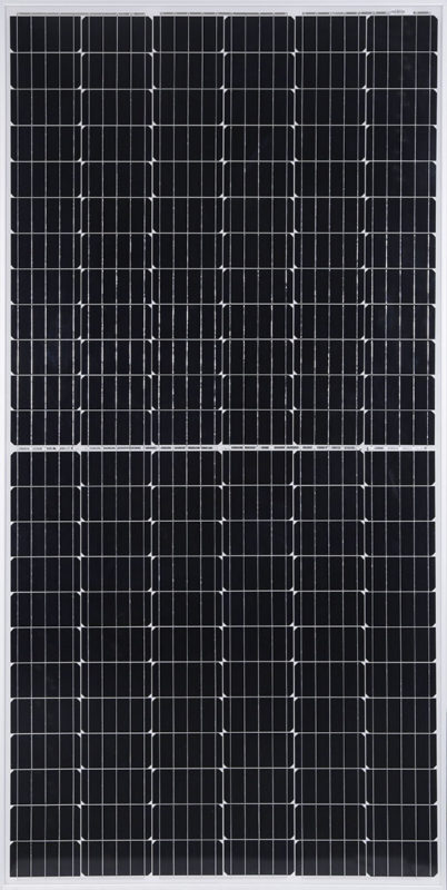 Vikram Solar is showcasing its new high-density panel technology that is engineered to generate more power from advanced mono-PERC half-cells to achieve better LCOE. Image: Vikram Solar