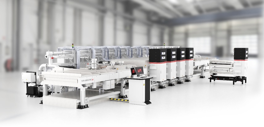 The Von Ardenne wafer coating system XEA|nova L8. Image: Von Ardenne