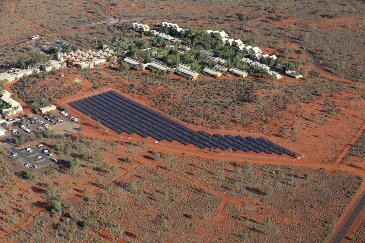 Epuron has commissioned a 1.8MW PV system at the Ayers Rock Resort near Uluru. Credit: Ayers Rock