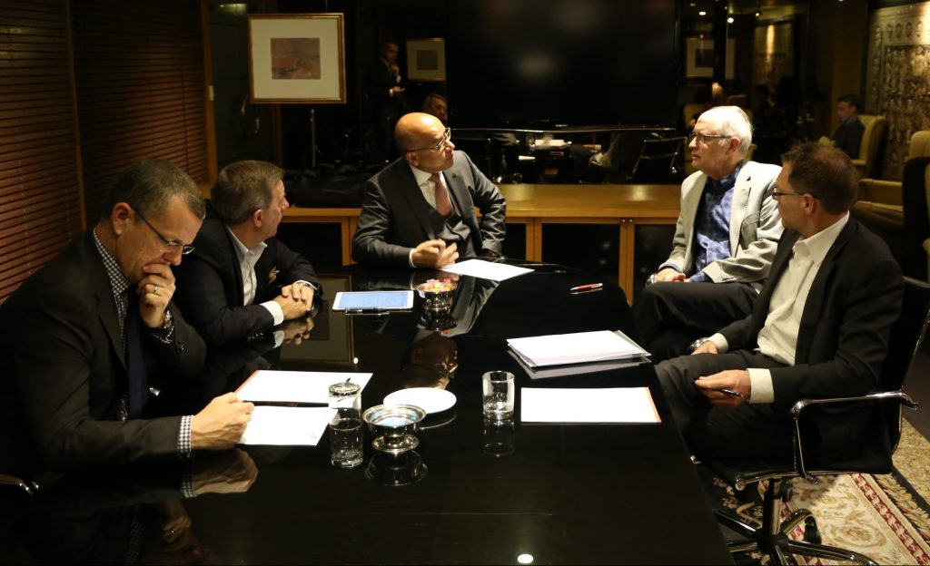 ZEN Energy's board meets. Sanjeev Gupta in centre. Image: ZEN / GFG Alliance. 