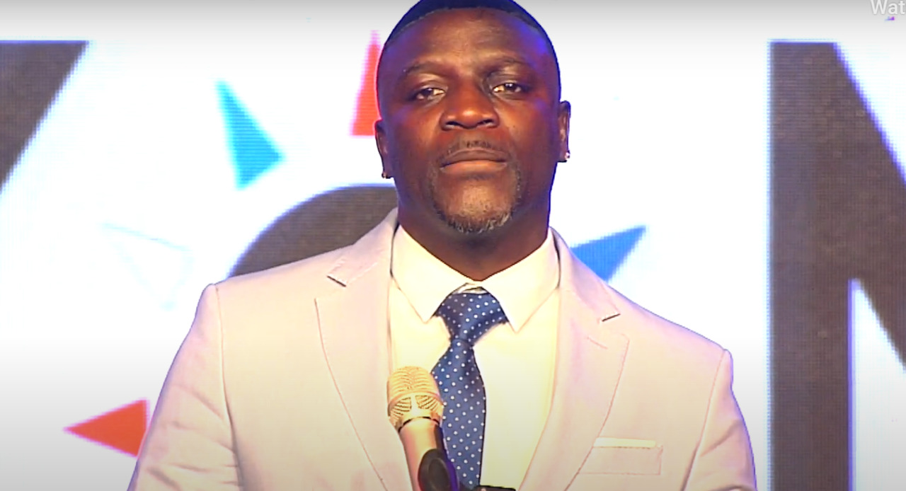 Akon speaking at the Clean Energy America Inargural Ball on 20 January. Image: Orbital Solar Services