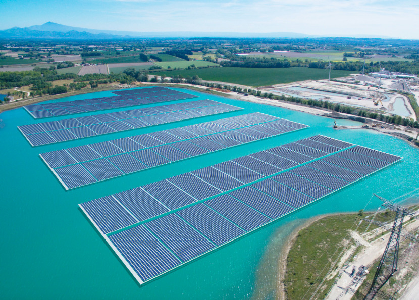 French floating PV specialist Ciel et Terre has also provided its floating structures to the project. Credit: Akuo