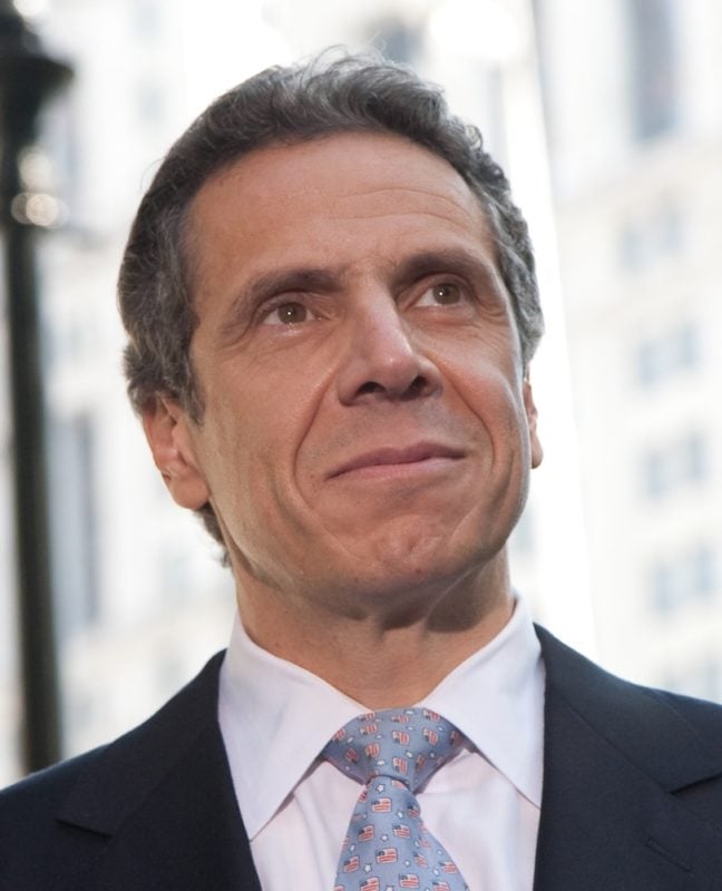 New York governor Andrew Cuomo