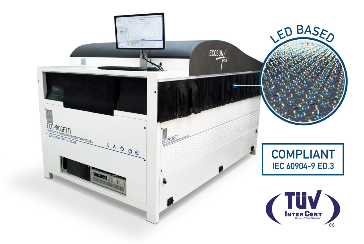 Ecoprogetti’s new solution for PV module testing and I-V curve measurements with A+A+A++ class certified by TÜV InterCert, is suitable for testing all new generation of solar modules and high efficiency solar cells. Image: ecoprogetti