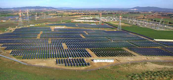 The Etrion solar park in Lazio, Italy. Credit: Etrion Corp