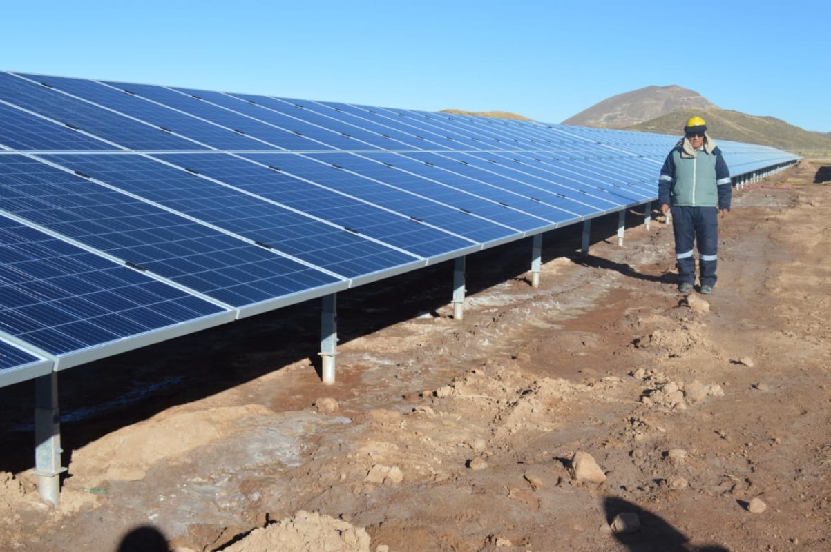 The two-stage 100MW Oruro solar PV project is being described as Bolivia's largest to date (Credit: Bolivian government)