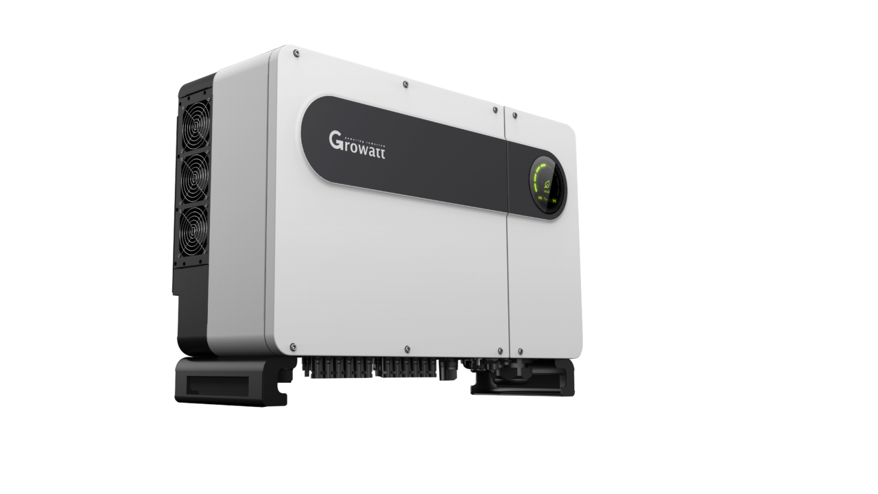 Growatt has introduced the MAX 50-80KTL3-LV/MV series string inverters that are equipped with 6 MPPTs, enabling more flexible string configuration and less string mismatch loss for commercial rooftop installs with shading issues. Image: Growatt