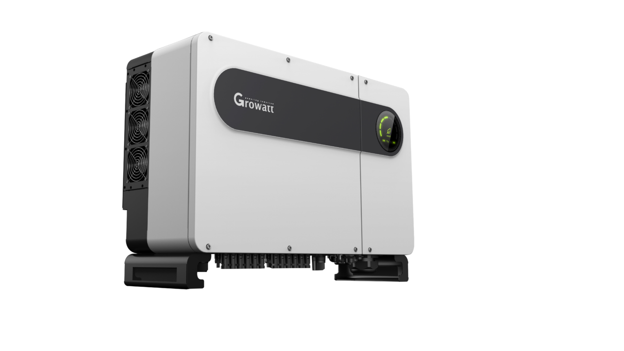 Growatt has introduced the MAX 50-80KTL3-LV/MV series string inverters that are equipped with 6 MPPTs, enabling more flexible string configuration and less string mismatch loss for commercial rooftop installs with shading issues. Image: Growatt