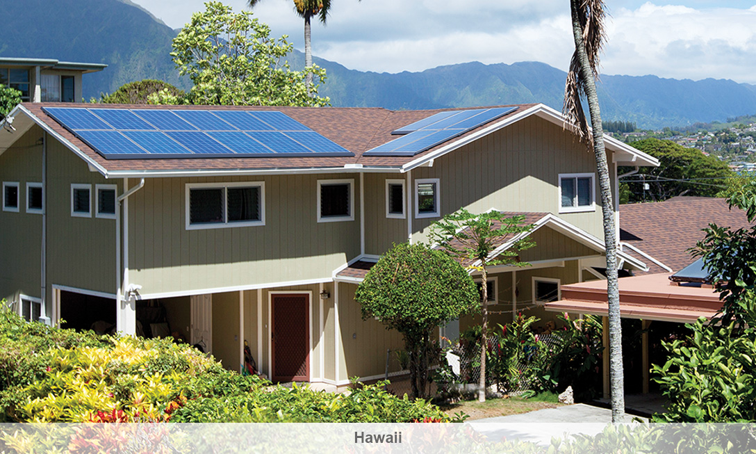 An existing solar system in Hawaii. Image: SolarCity.