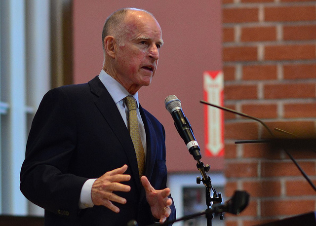 California's Governor, Edmund G 'Jerry' Brown. Image: Flickr user Neontommy. 
