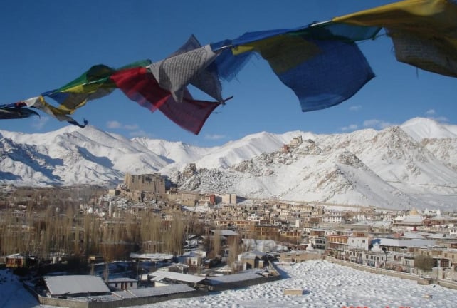 Solar conditions are nearly perfect in Ladakh but winds are high and temperatures can go extremely low, not to mention access via some of the world's most dangerous roads. Credit: Government of Jammu and Kashmir