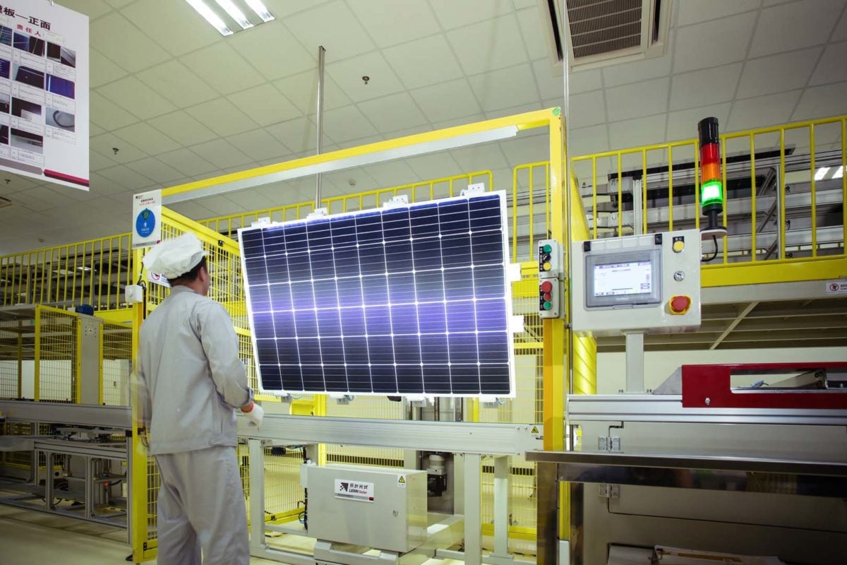 LONGi already owns and operates 500MW mono solar cell and 500MW of module assembly production at the industrial park in Kuching. Image: LONGi Group