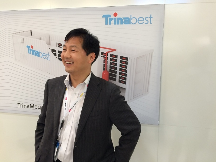 New TrinaBEST Japan president Frank Qi at Intersolar Europe in June. Source: Andy Colthorpe