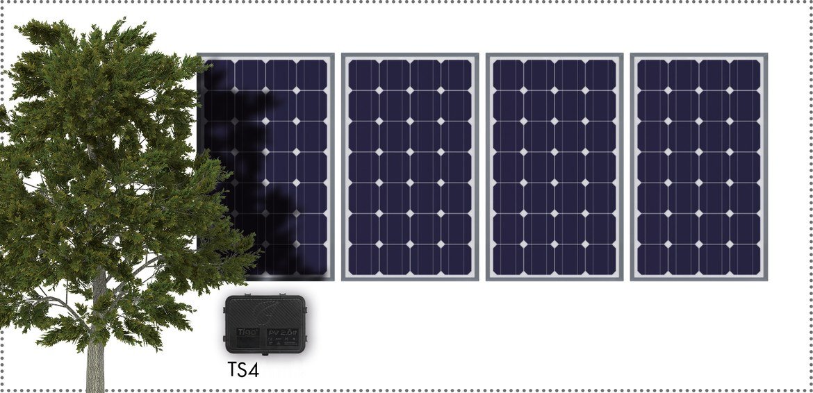  The TS4R module components enable single PV module operation so in the case of partially shaded systems, only the affected modules are equipped with the optimization function as, in most cases, no more than 20% of the modules are shaded. Image: SMA Solar