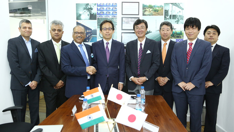 Mitsui & Co. and OMC Power executives at signing ceremony. Credit: Mitsui & Co