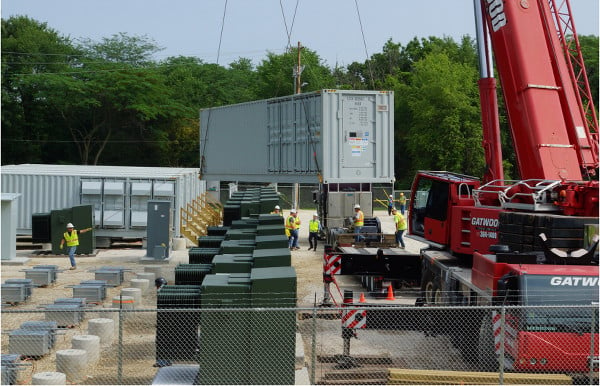 The Jake and Elwood battery storage projects attracted the first non-recourse senior project financings for storage in North America. Image: RES.