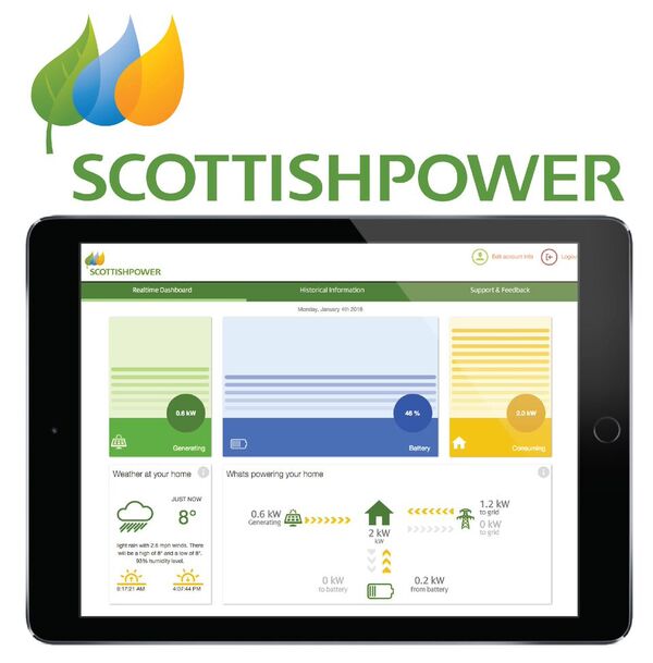 Scottish Power's monitoring 'dashboard', which runs on Moixa's software platform. Image: Moixa.
