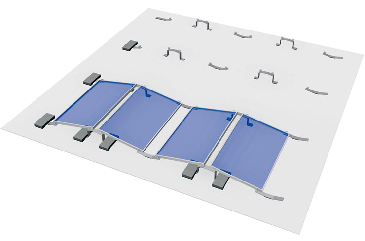 S:FLEX Multiple facing orientation of flatroof PV systems