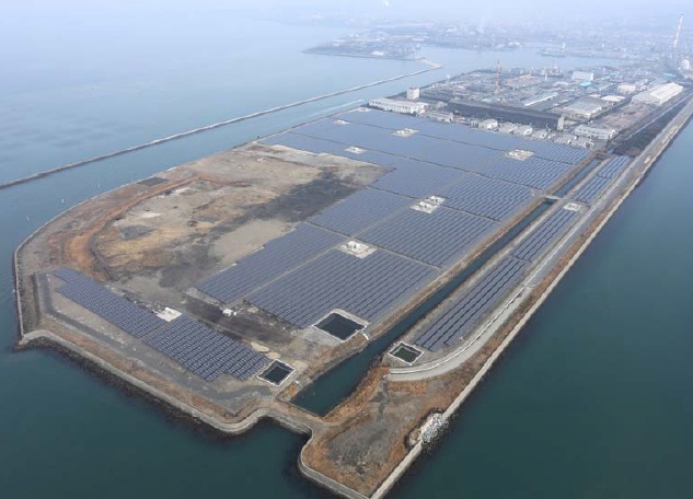 The 111MW project in Hokkaido is one of a number of utility arrays planned or built by Softbank. Image: Softbank.