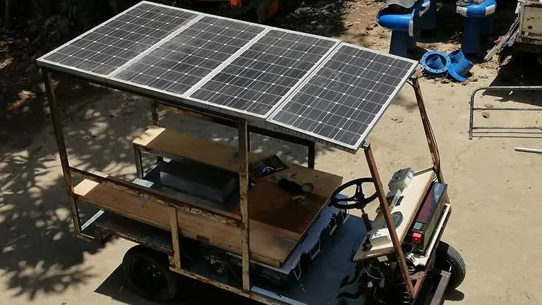 The builder of the PV-powered buggy said he had decided to 